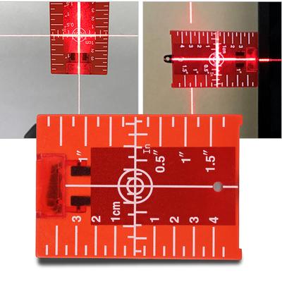 Magnetic Target Plate with Leg for     Meter   Line Double Scale (Red)