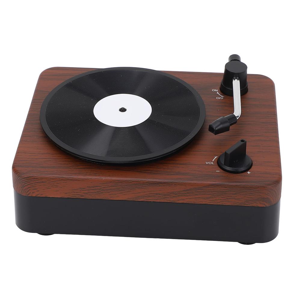Vintage Mini Bluetooth Speaker Record Player Shaped Desktop Decoration Rechargeable Wireless Speaker