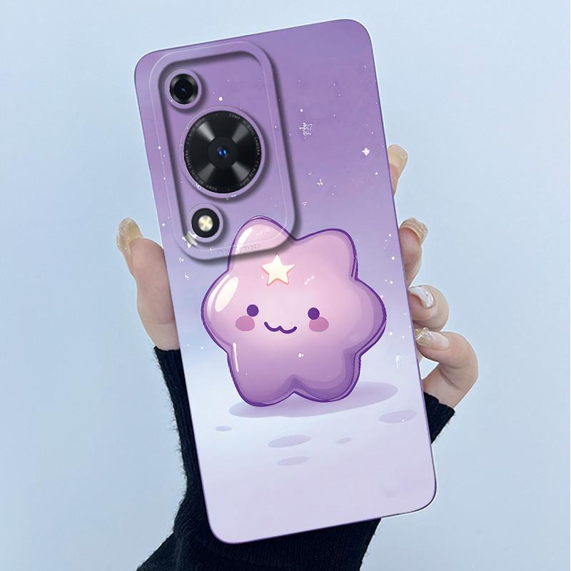 For Huawei Nova Y72 Phone Case Fashion Simplicity Flower Matte Silicone Shell For Huawei Nova Y72S Y63 Y 72 Back Cover Housing