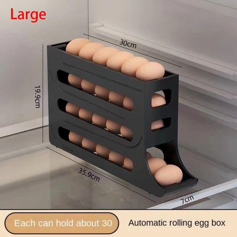 Automatický organizér na vejce, velkokapacitní chladnička, úložný box na vejce, dávkovač vajec