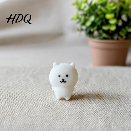 Anxiety Relief Toy 3/4/5/6Pcs Mini Bear Stress Toy, Cartoon White Squeeze Slow Rebound Sensory for Kids Adults, Party Favors