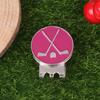1 stk Golfboldmarkør Golfhatteclips Magnetisk Legering Golfboldpositionmarkør Aftagelig Metalhatteclips Tilbehør Til Golfspillere