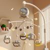 Infant Bedside Music Toy With Ceiling Light Show Auto Spin Mobile Built In Lullabies Wireless Remote For Newborns