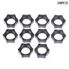 10Pcs Car Mobile Phone Gravity Bracket Accessories Plastic Hex Nuts For Ball Head Car Air Outlet Fixing Clip Hexagonal Nut