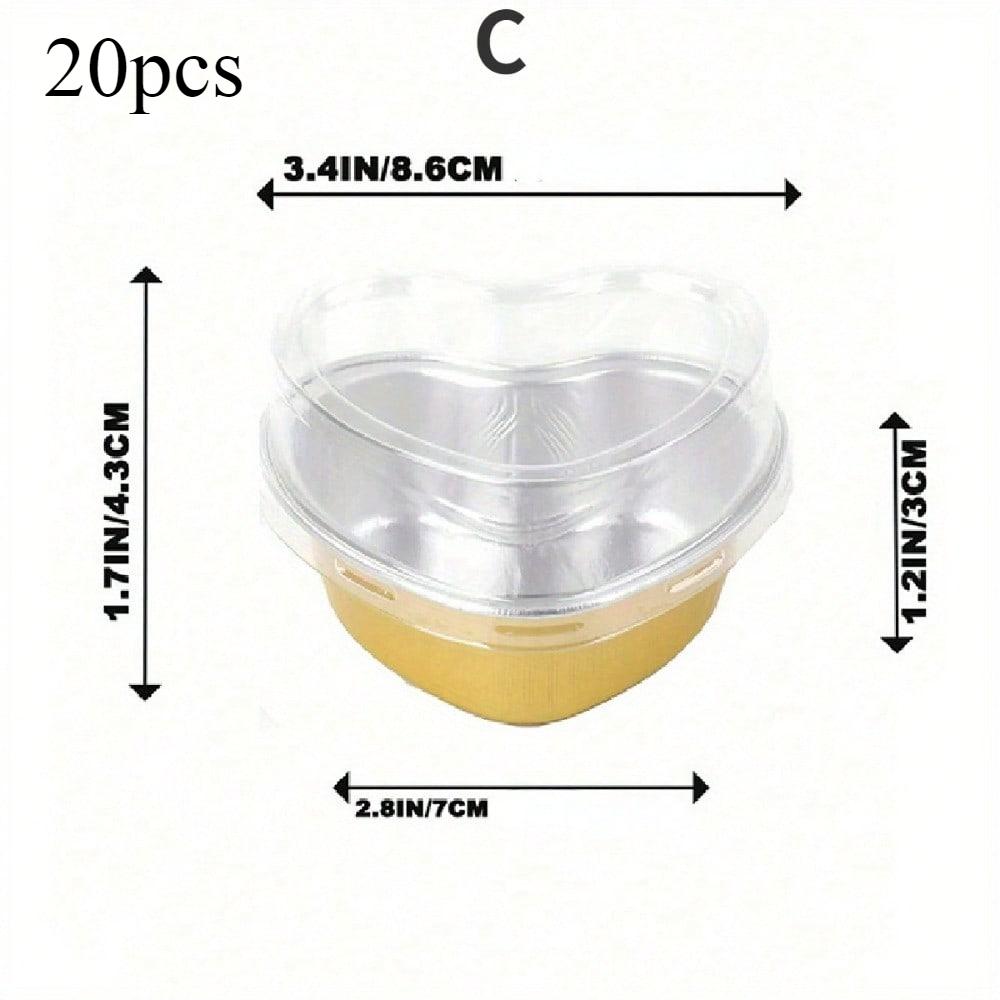 

Aluminum Foil Pans with Lids Disposable Foil Food Containers Mini Loaf Pans Great for Cooking Heating Storing Baking Tools