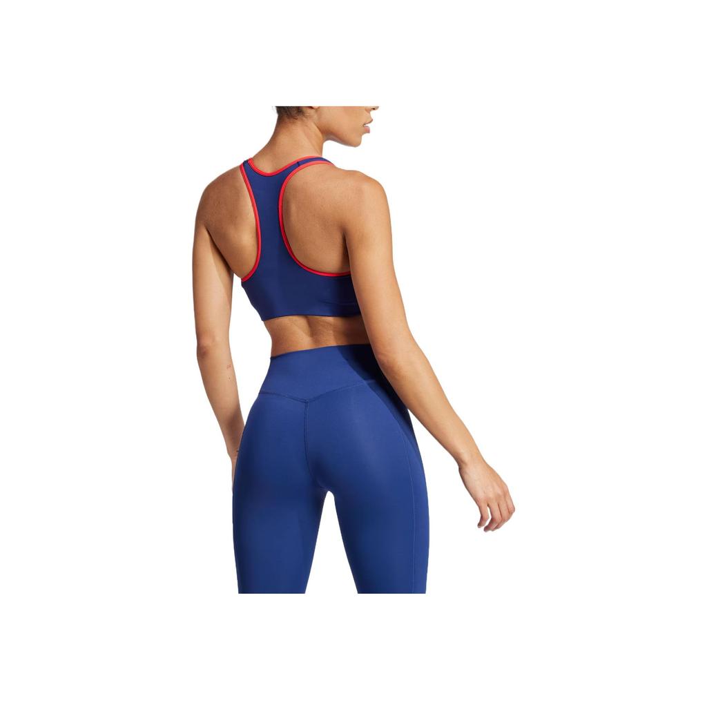 adidas Heritage Powerimpact Mode Schriftzug Bequeme Sportunterwäsche Damen Unterwäsche Tiefblau Pink-Weiß JG6178