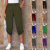 2023 Summer Fashion: Women's Casual Elastic Seven-Point Pants