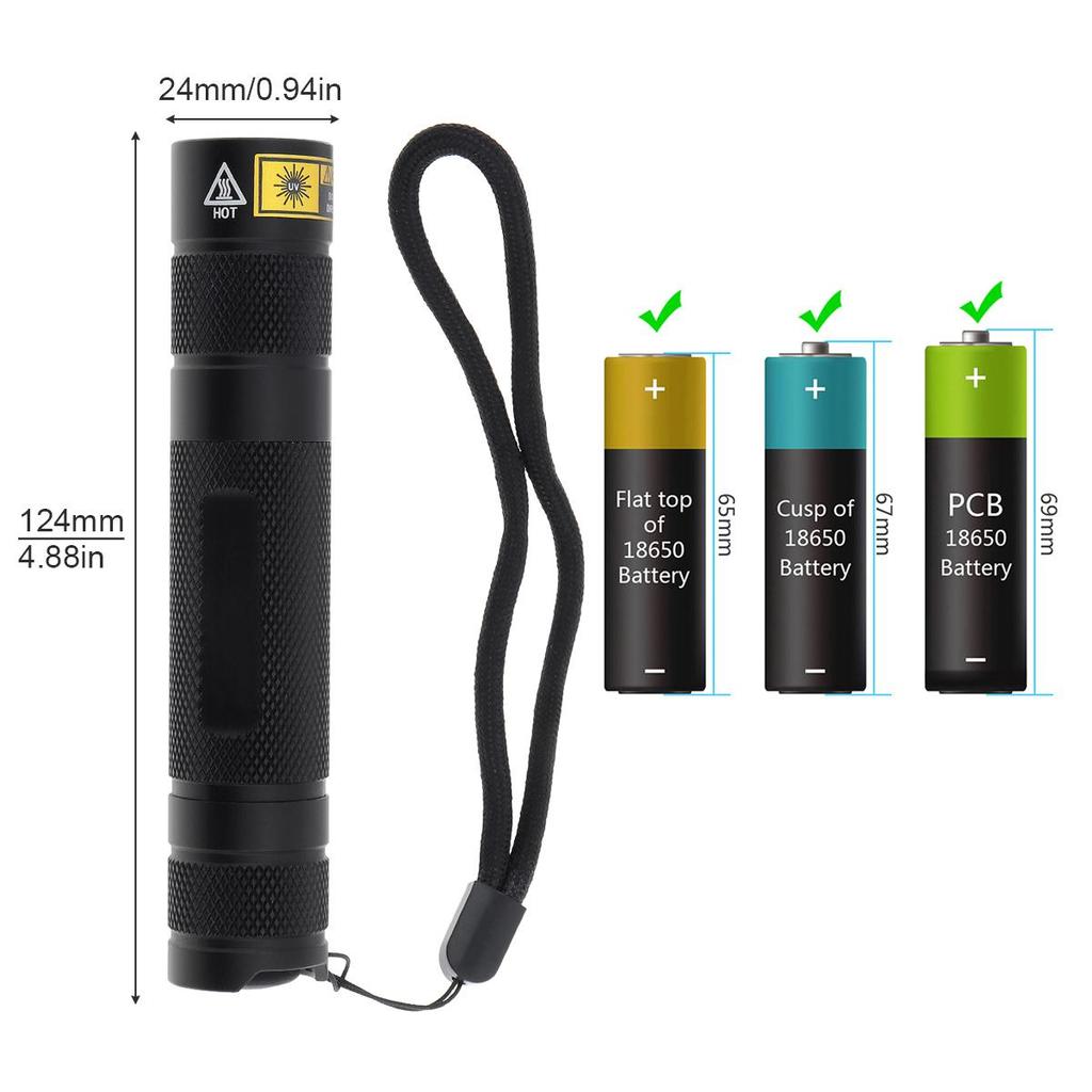Coquimbo Torcia UV, 100 LEDs Lampada Ultravioletti, 395nm Blacklight