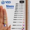 VDD 001 Crystal Non Hotfix Rhinestones SS3-SS50 DMC Flatback Applique Crystal Stones Nail Art Accessories Decoration Diy Crafts