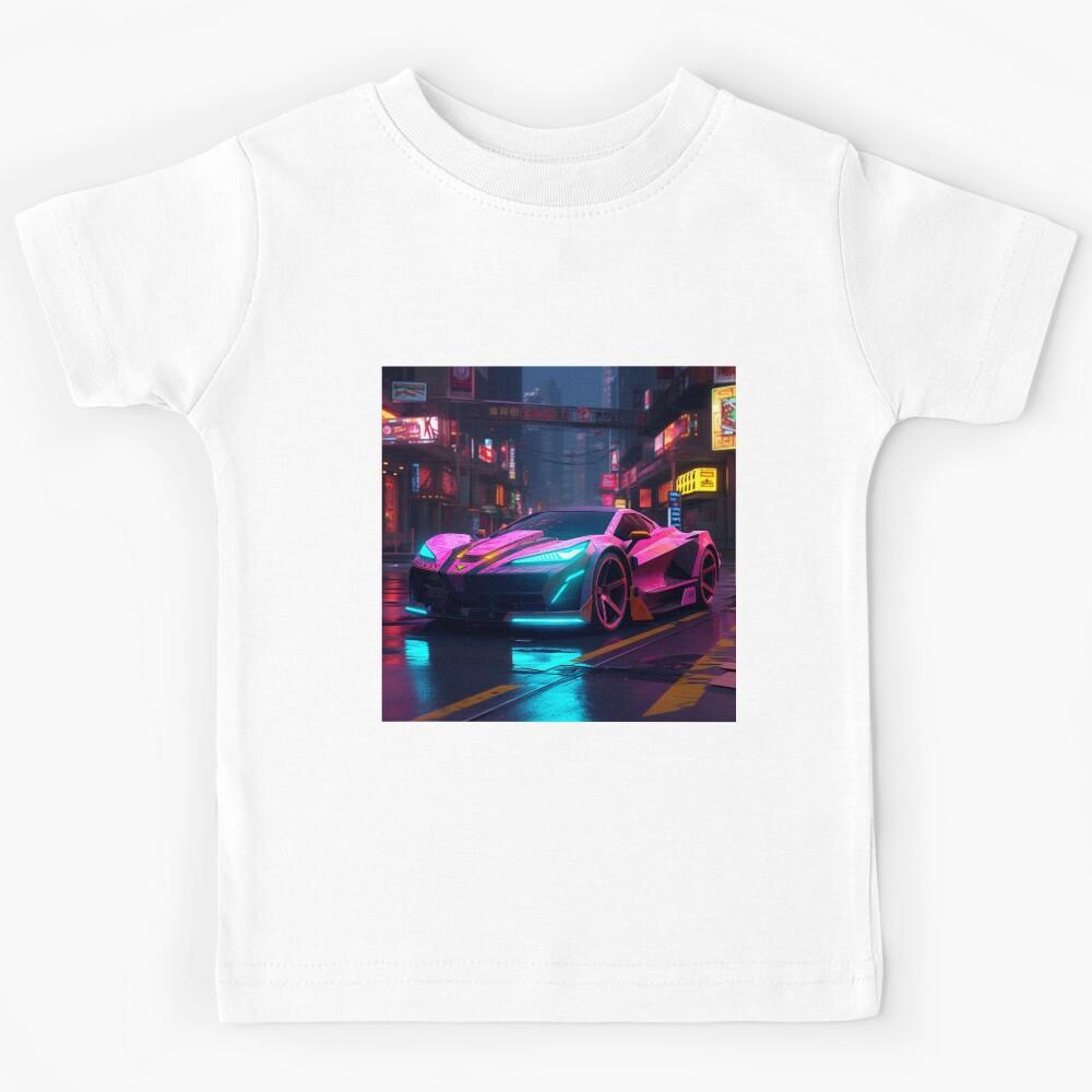 Cyberpunk Corvette 4 Kids T-Shirt 170