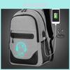 Schattige Cartoon Print Nacht Luminous Waterdichte Laptop Rugzak Met Usb Opladen