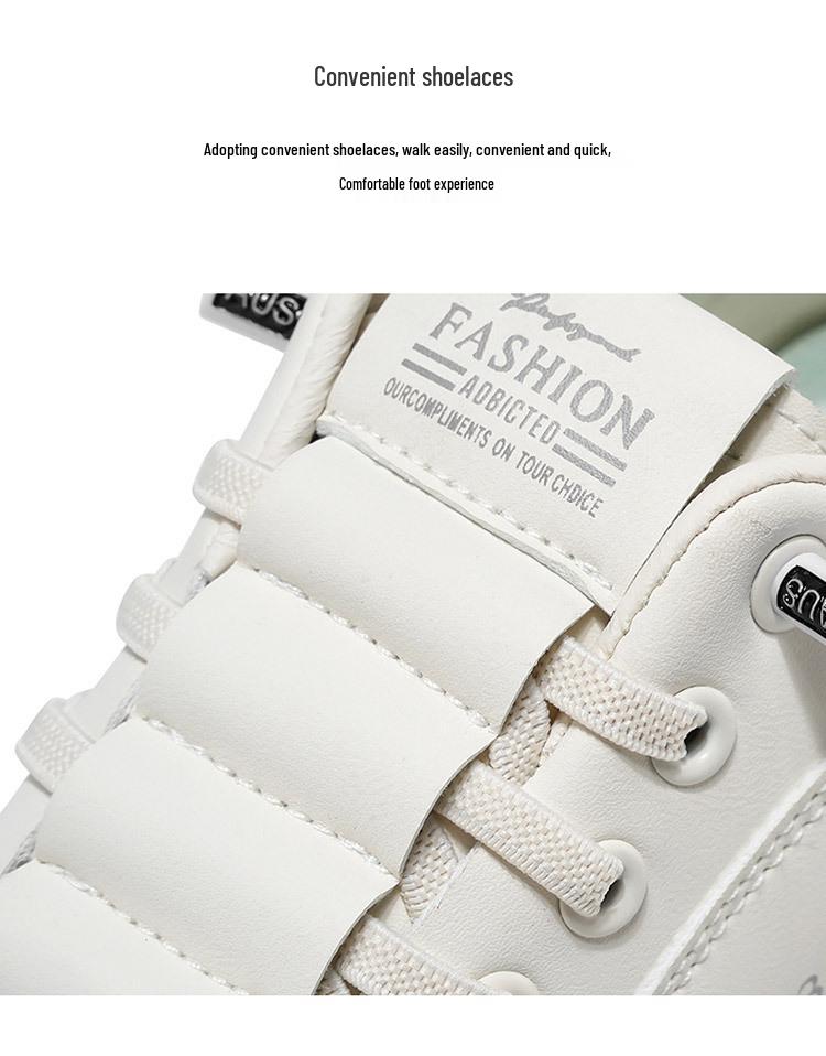 2025 Men's Breathable White Slip-on Sneakers - Versatile, Trendy, Casual Sports Shoes