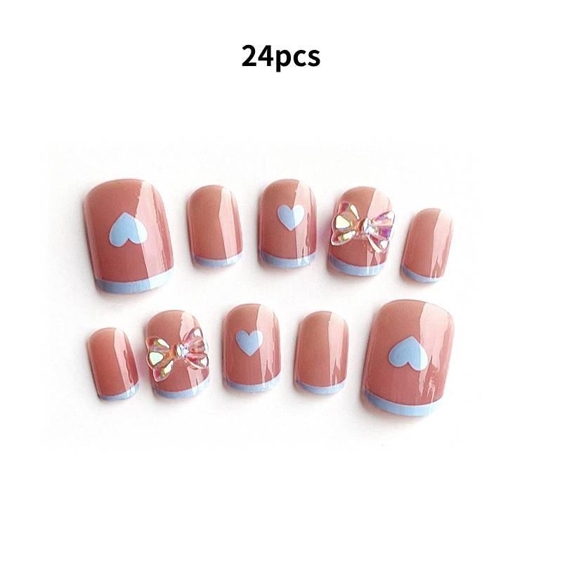 Nail Wear Art Sticker Fashion Simple Short Heart Removable Nail Girl Patch