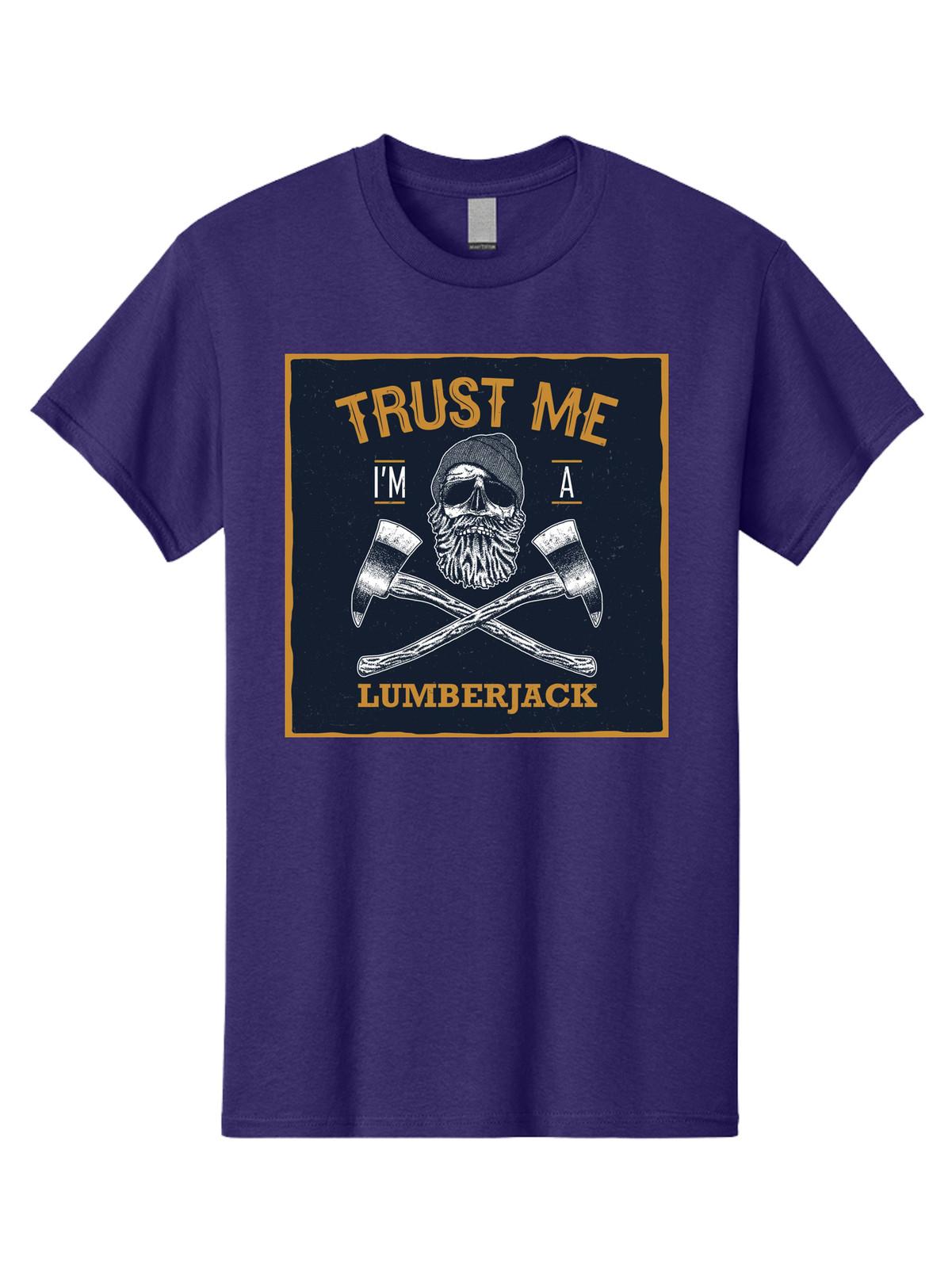 Lumberjack Skull 1 Mens Graphic Tee, 100% Cotton, Casual Summer Wear S разноцветный