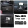 GLC GLB Car Logo Leather Storage Bag Auto Interior Accessories For Mercedes Benz AMG W203 W206 W220 W205 W211 W212 W201 W210 GL