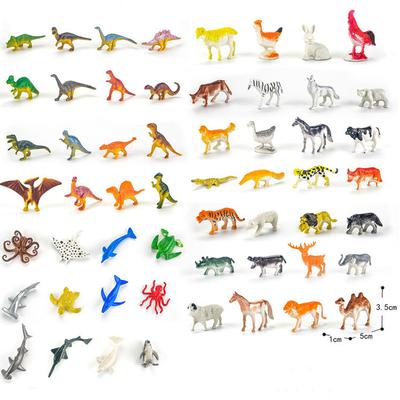 60 Stück/Los Realistische Mini-Dinosaurier-Tiere Massives Modell Pädagogisches Spielzeug für Kinder Kleine Simulations-Tierfiguren Spielzeug für Kinder Jungen