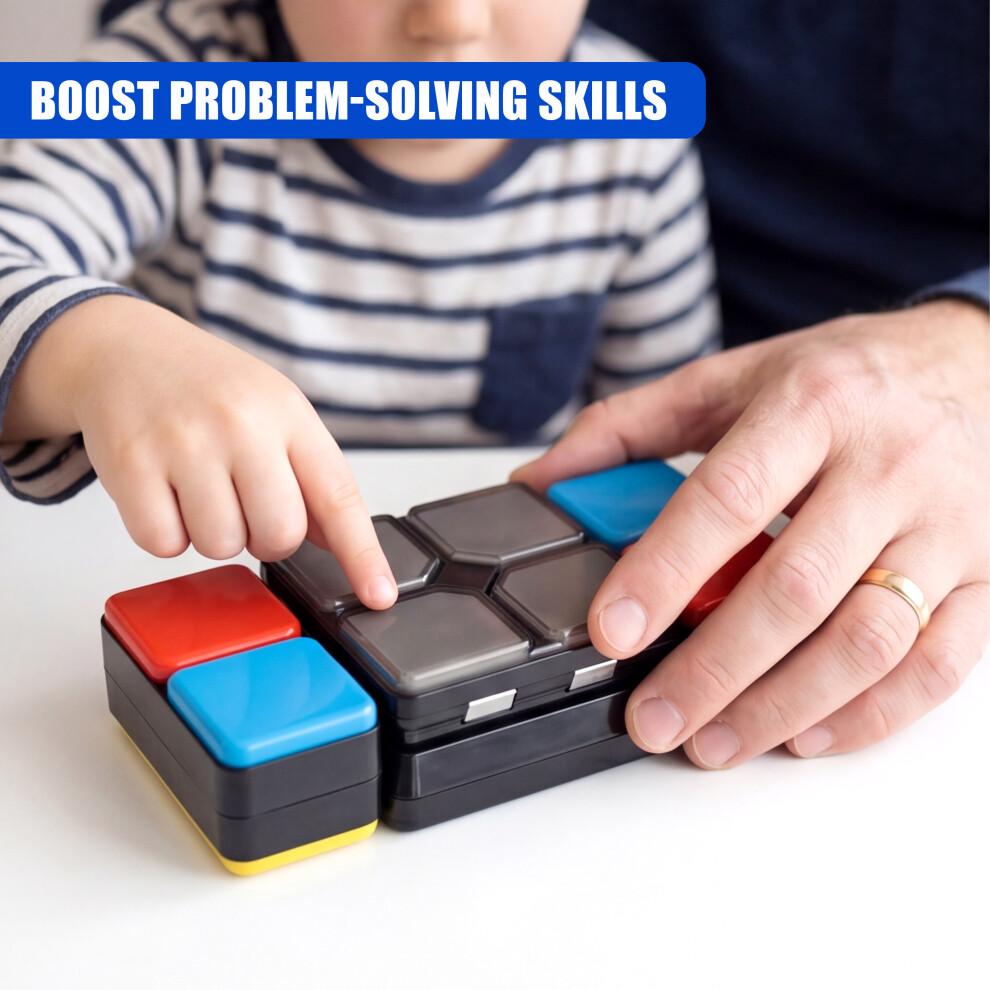 The Magic Toy Shop Magic Cube Game Electronic Handheld Puzzle Colours Lights Music Turn Slide Match