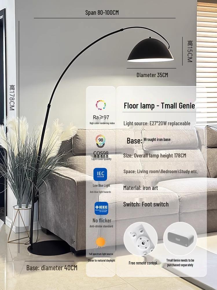 Nordic High-End Art Floor Lamp for Living Room or Bedroom