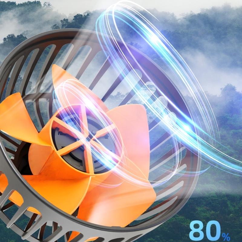 Car Fan USB 5V 12V 24V 2 Speed Electric Car Cooling Fan 3 Head Rotatable Quiet Strong Dashboard Cooling Air Circulators
