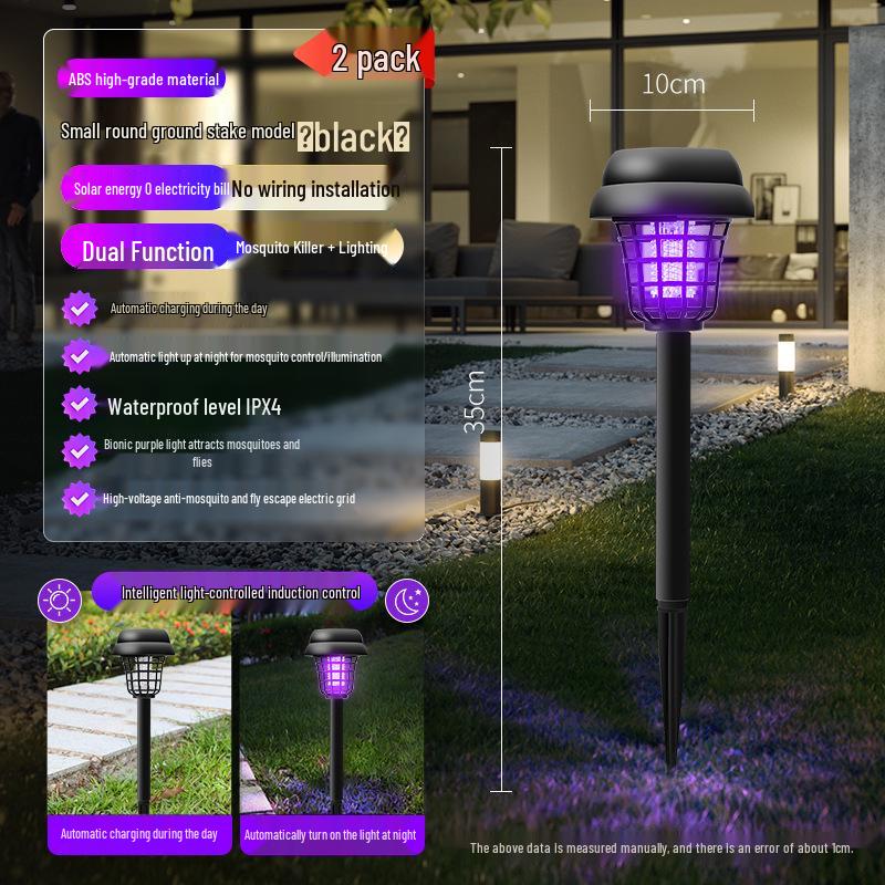 Waterproof Outdoor Solar Mosquito & Insect Killer Lamp for Gardens and Lawns