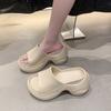 Thick-soled Height-increasing Slippers Women's Shoes and Sponge Cake Slippers