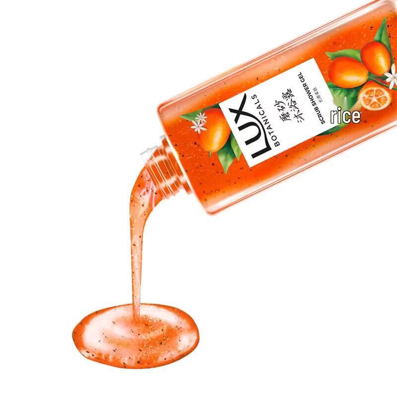 Lux Botanical Essential Oil Fragrance Exfoliating Body Wash