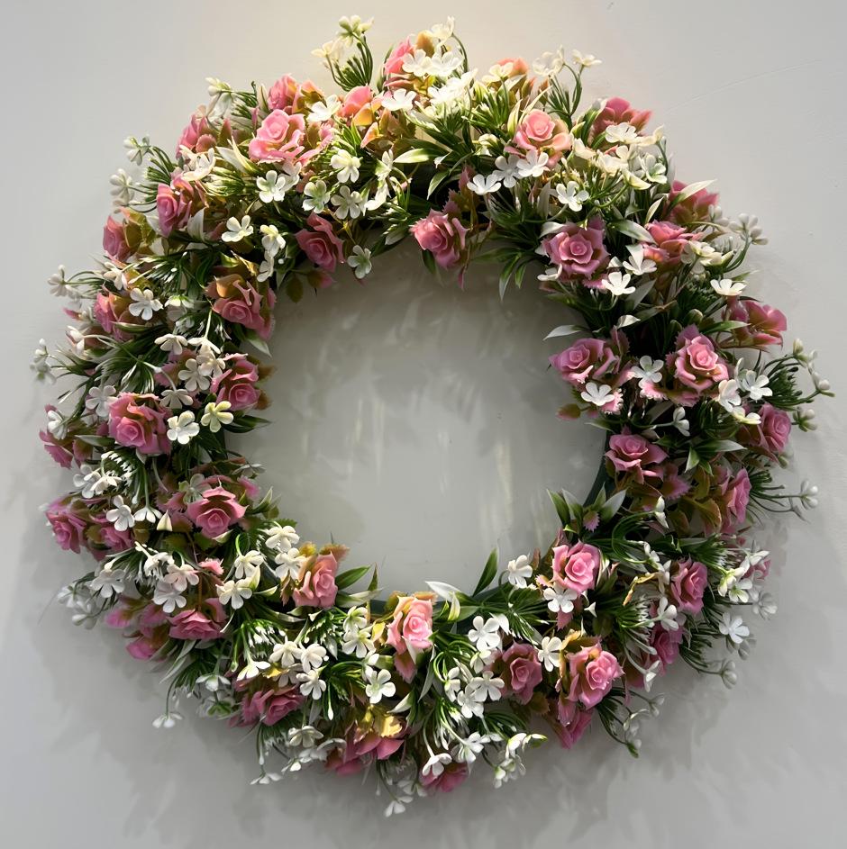 Spring & Summer Texas Wildflower Wreath for Front Door and Courtyard Decoration