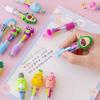 Cute Cartoon Four-Color Ballpoint Pen for Kids - Mini Student Back-to-School Stationery Gift