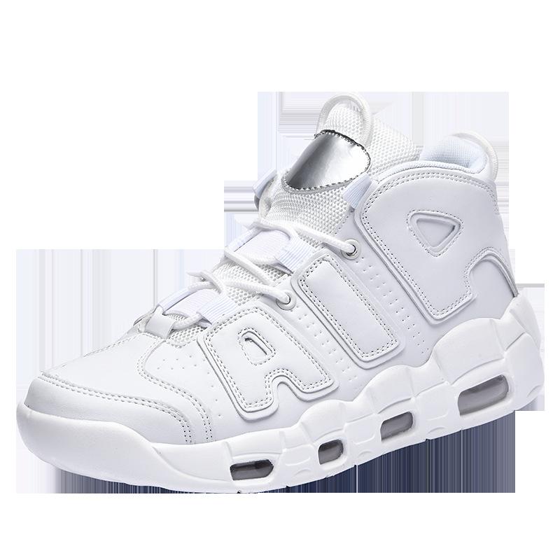 

Новые кроссовки 2025 года с воздушной подушкой, экспортные большого размера, баскетбольные кроссовки для реальных игр, тренировочная обувь для молодежи, одинаковые для мужчин и женщин 47 белый