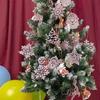 20Pcs Christmas Tree Decoration Hanging Ornaments Tree Snowman Reindeer Santa Snowflake Ornaments for New Year Winter Party