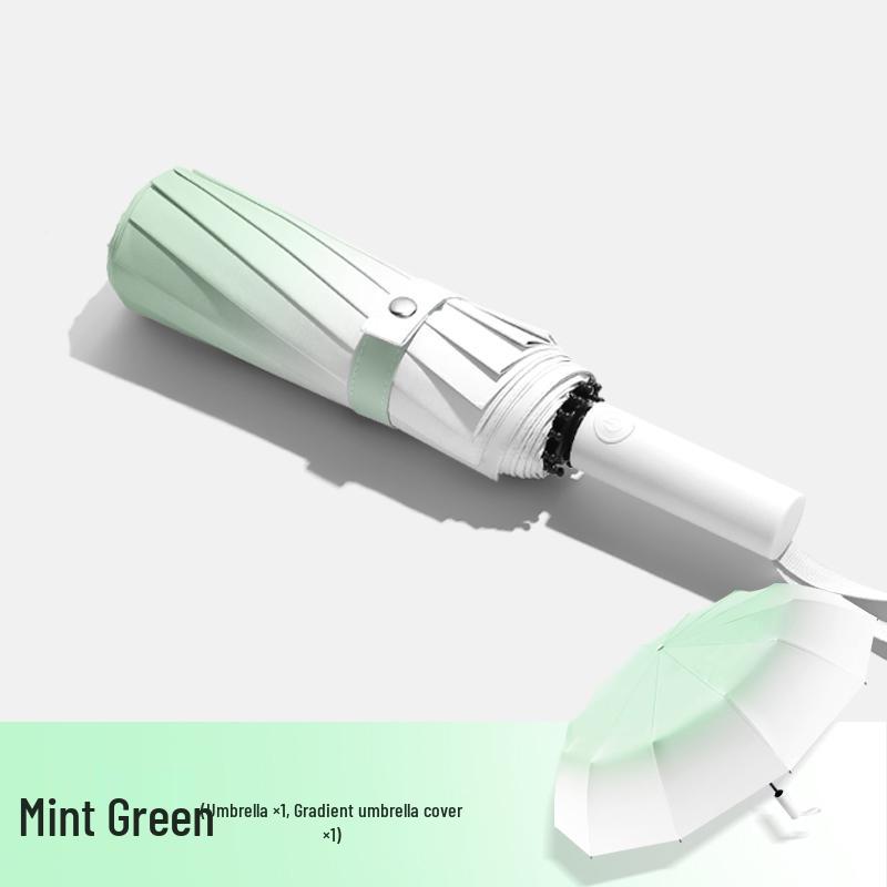 Premium Women's Automatic Folding Umbrella – Rain or Shine, Sunscreen, UV Protection, Parasol for Men