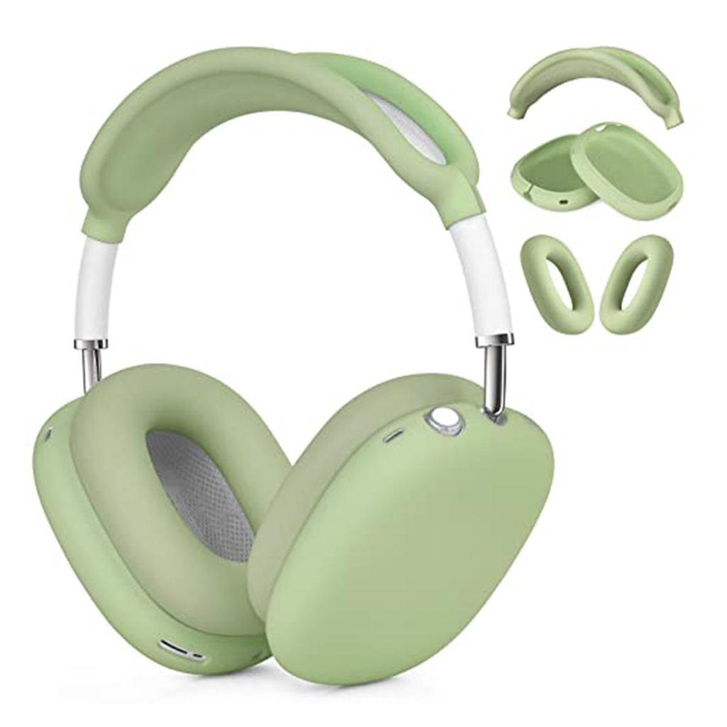 Solid Color Silicone Protective Case for AirPods Max - Over-Ear Soft Shell Cover