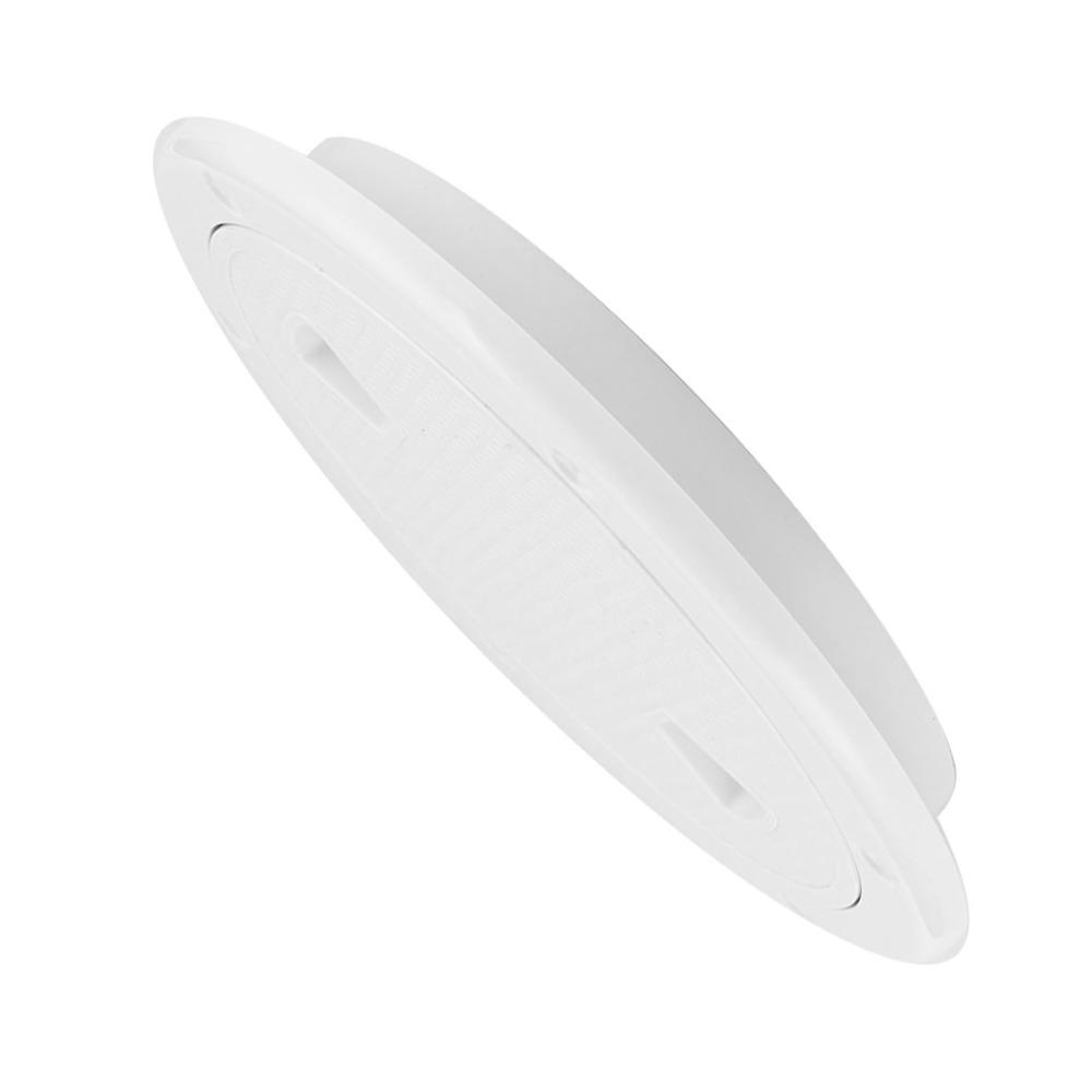 Boat-Ready 6in Deck Plate ABS Non-slip Surface Boat Inspection Hatch Cover White Round Boat Deck Kayak
