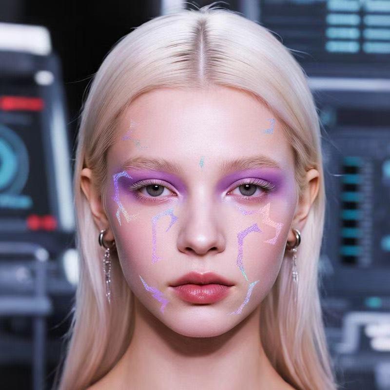 5 Stück/Set Laser Kpop Dämonenjäger Rumi Kang Temporäres Tattoo Aufkleber Tattoo-Abdeckung Make-up wasserdicht Für Halloween Party Geschenke