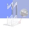 Game Handle Display Stand With Headphone Holder Clear 2 Layer Gaming Accessories Organizer Storage Rack For 1/2 Controllers PS5 PS4 Controller Stand