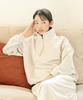 CHIQUITA Middleweight Half-Zip Sweatshirt Greige
