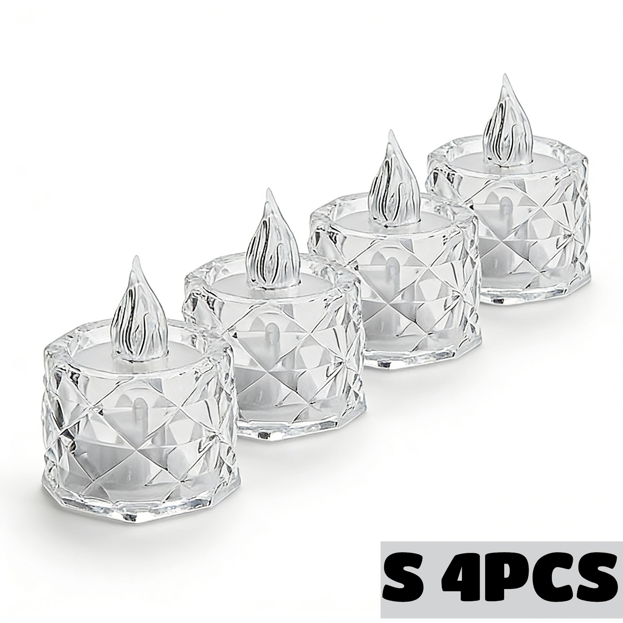 

24PCS LED Flameless Candles Crystal Electronic Night Lamp for Date Party Valentine s Day Bedroom Wedding Christmas Decorations