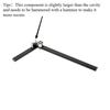 Manual Iron Bender 1-8Mm/180° Flat Tube Bender , Mini Metal Bending Tool For 1/4" 1/8" Round Bar