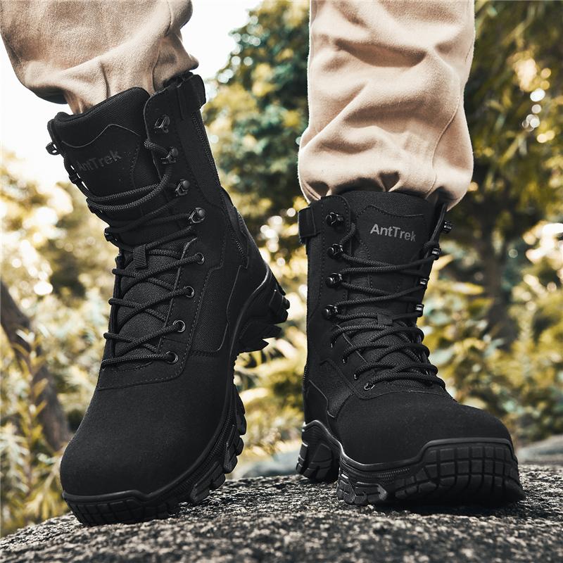 Herren Taktischer Stiefel Knöchel Wüste Militär Jagd Wanderschuhe Hohe Qualität Unisex Armee Wasserdicht Marke Motorrad Kletterschuhe
