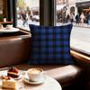 Checkered Pattern Cushion Cover Set of  Decorative Short Plush Pillow Covers for Sofa Soft  Cushion Case x cm