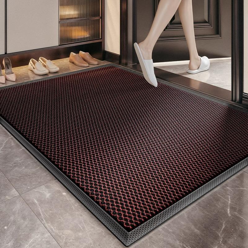Entry Door Floor Mat Household Door Elastic Door Mat Non-Slip Foot Mat Rubbing Soil Carpet When Entering The Door Dirt-Resistant Wear-Resistant Mat