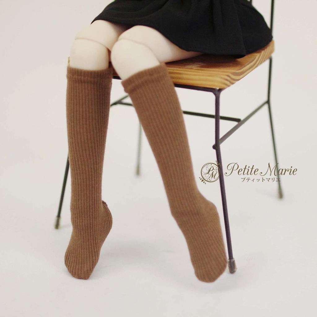 MDD MSD compatible plain socks bear teleco set socks high socks over the knee high socks left and right designated socks brown socks casual 40cm doll