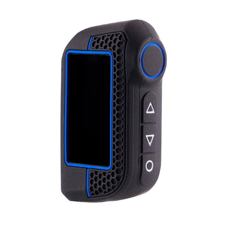 

For Starline A93 A63 Russian Version Two Way Car Alarm LCD Remote Controller Keychain Fob Cover Silicone Key Case синій
