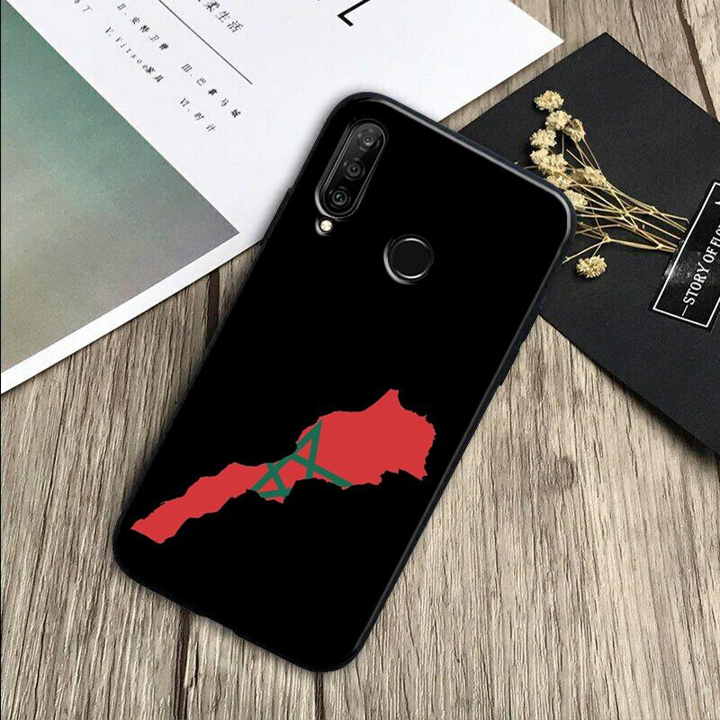Morocco Flag Coat Of Arms For Huawei Nova 11 12i 8i 7i 3i 9 10 SE Y60 Y61 Y70 Y72 Y73 Y90 Y91 P20 P30 Pro P40 Lite Case
