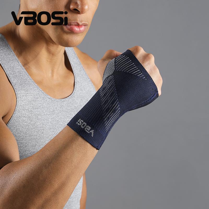 Vbosi Elastic Wrist Support Breathable Compression Palm Sleeve For Cycling Badminton Daily Use Sports Gift