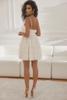 Rumi - airy mini dress in sand tone