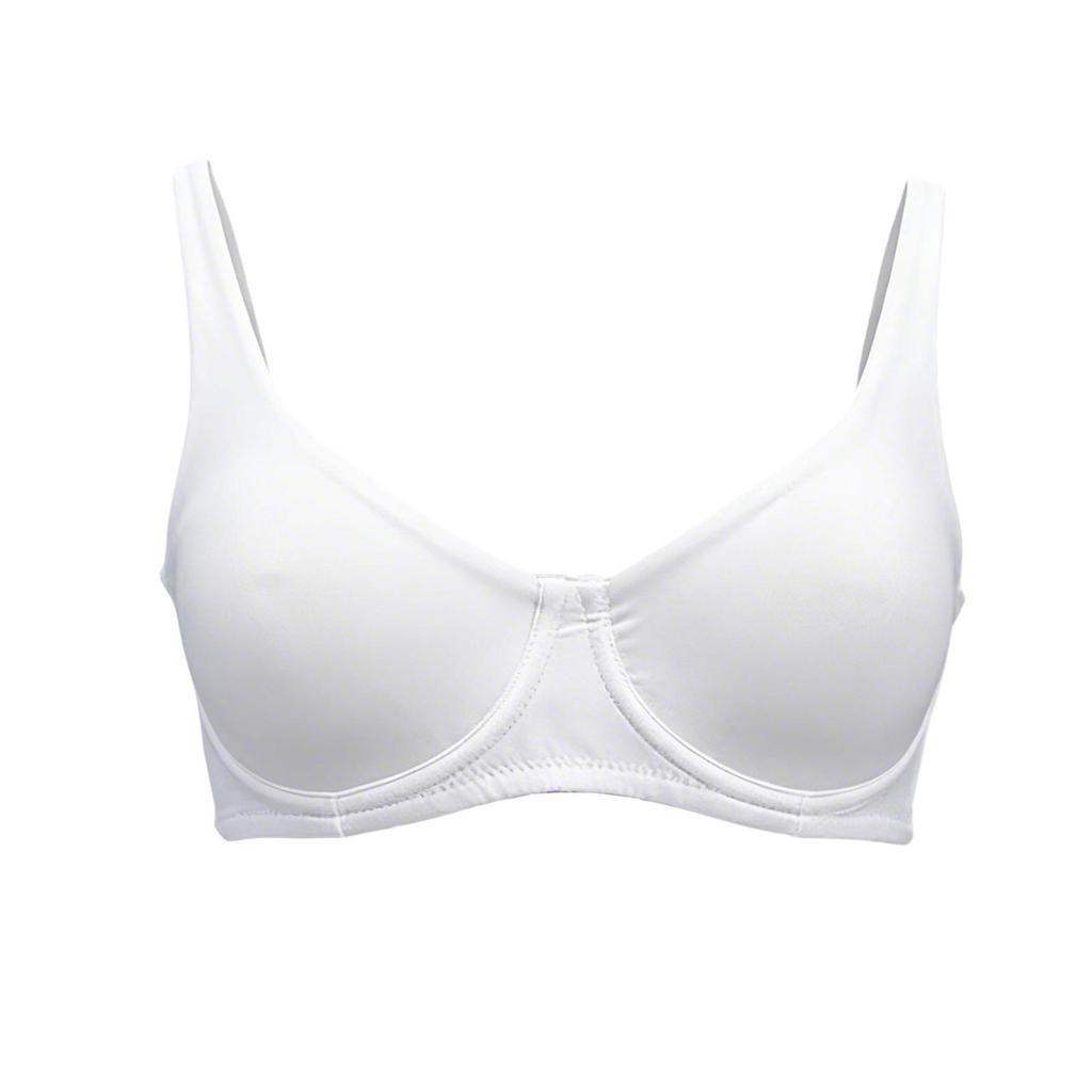 Zeriluna Nude Underwire Non-Padded Bra with Wide Straps - Comfortable, Skin-Friendly Push-Up Lingerie