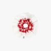 PINK PINEAPPLE CHECK LACE SCRUNCHIE_RED