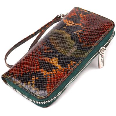 Portefeuille élégant pour femme en cuir véritable texturé CANPELLINI Portefeuille 21618 Multicolore