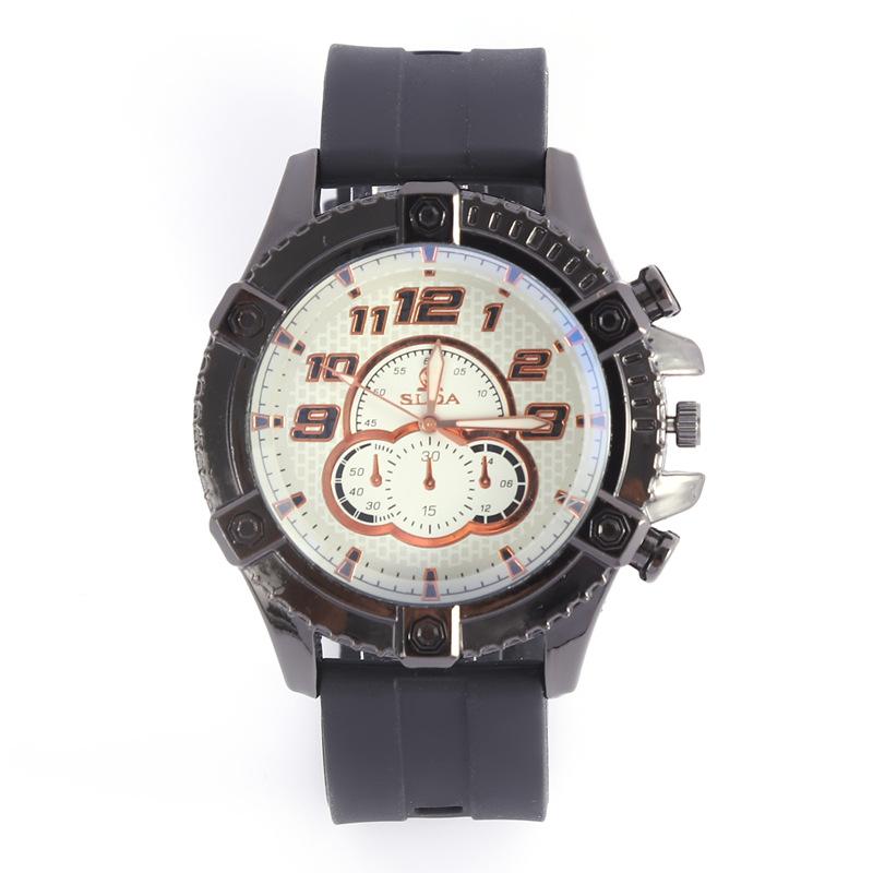 Casual Business Men S Watch Men S Silicone Strap Personality Watch Fashion Quartz Watch